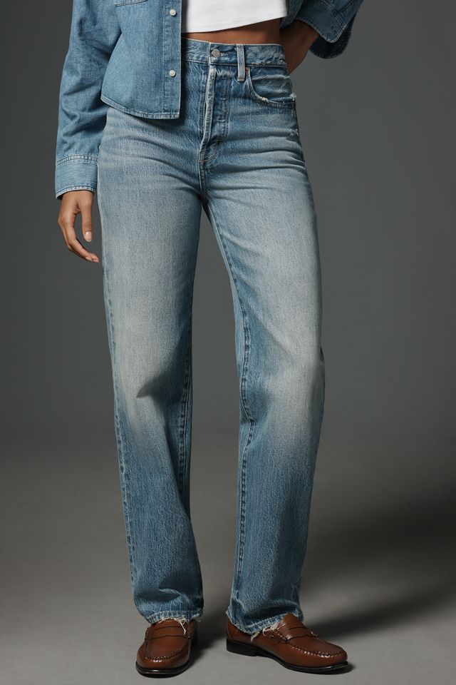 Pistola Cassie High-Rise Straight-Leg Jeans #1