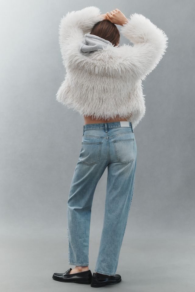 Pistola Lexi Mid-Rise Bowed Straight-Leg Jeans #3