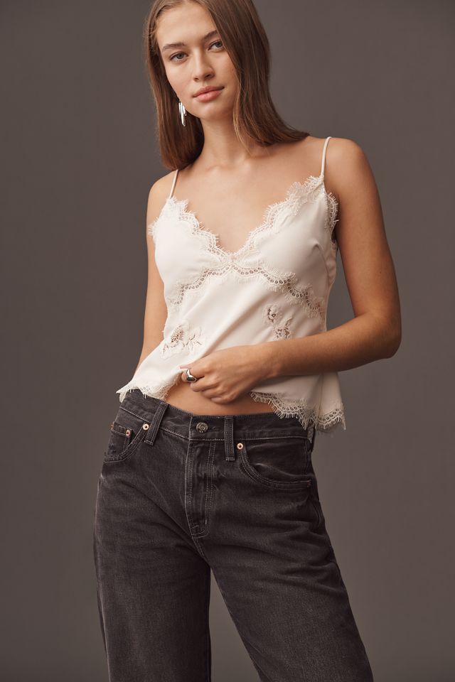 Pistola Lexi Mid Rise Bowed Straight Jeans #3