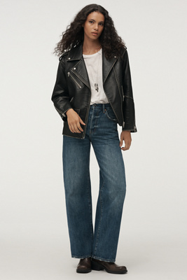 Pistola Tate High-rise Wide-leg Jeans In Multi