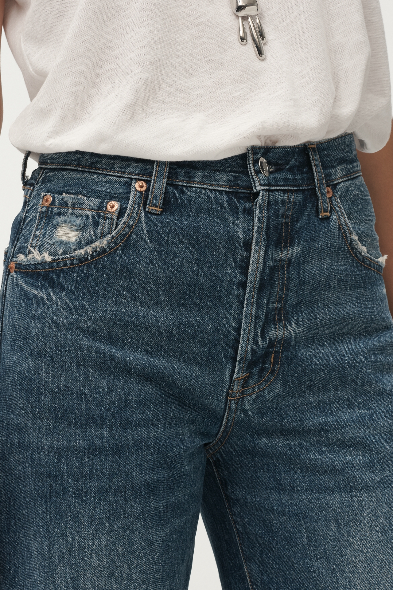 Pistola Tate High-Rise Wide-Leg Jeans