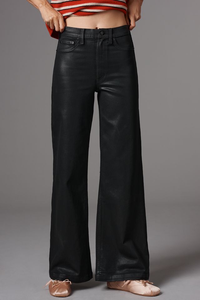 Pistola Lana High-Rise Wide-Leg Coated Jeans #1