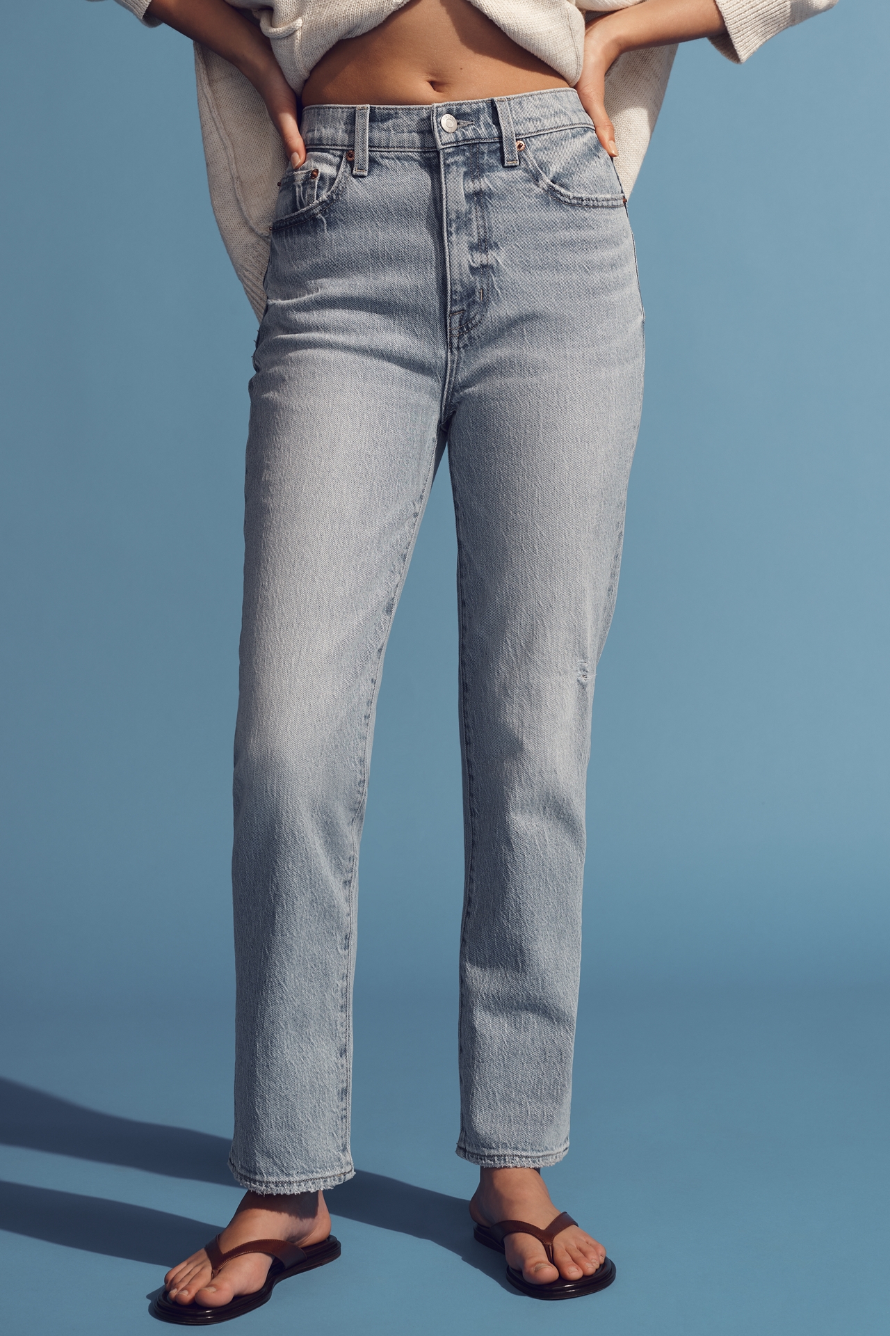 Pistola Bri High-Rise Straight-Leg Jeans