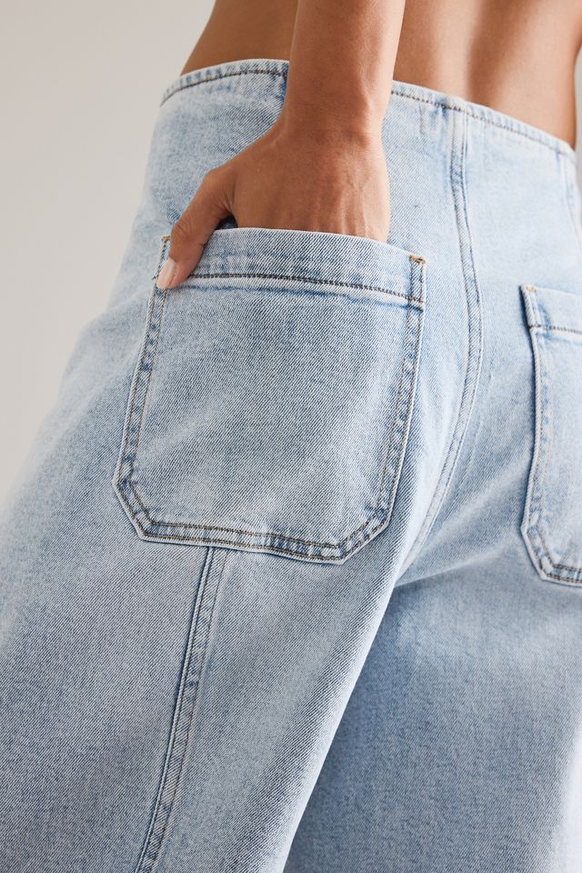 Jeans a Vita Alta con Cuciture Blair di Pistola #4