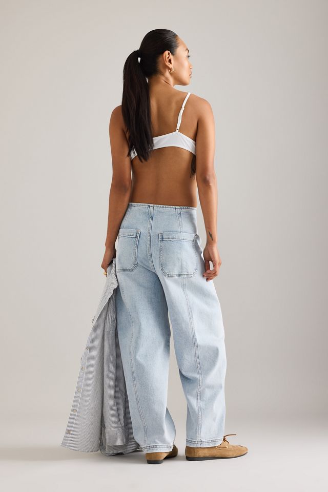 Jeans a Vita Alta con Cuciture Blair di Pistola #1