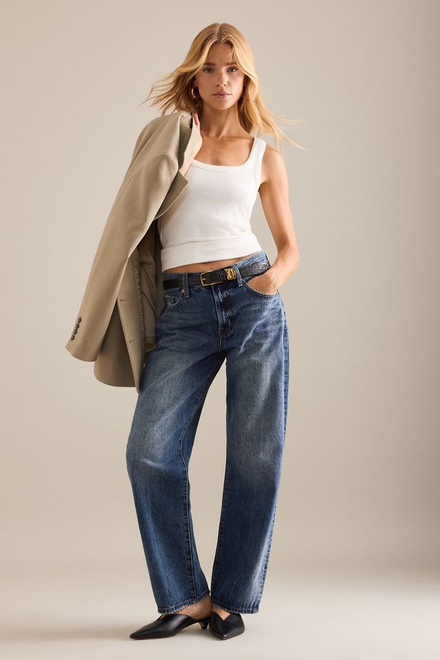 Pistola Lexi Mid-Rise Bowed Straight Jeans #3