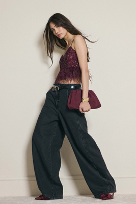 Pistola Lottie High-Rise Relaxed Bowed-Leg Jeans