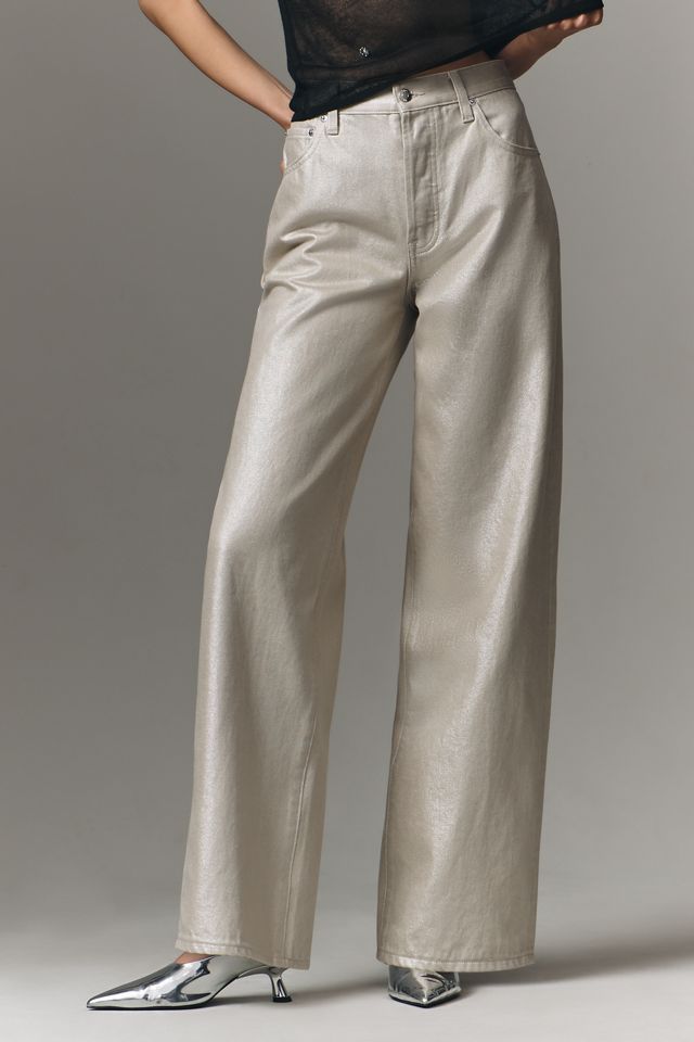 Pistola Tate High-Rise Bowed Wide-Leg Jeans #2