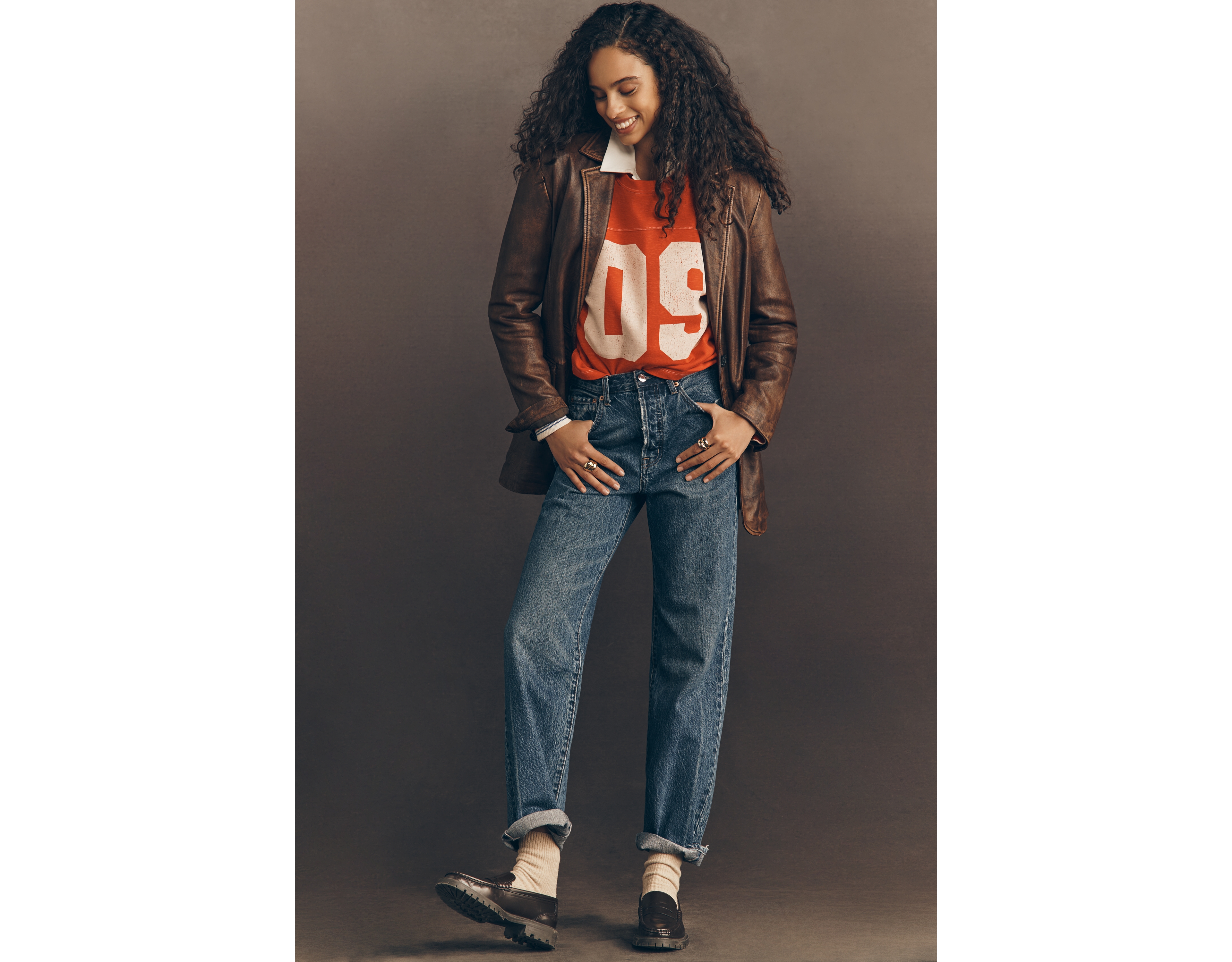 Pistola Cassie High-Rise Straight-Leg Jeans