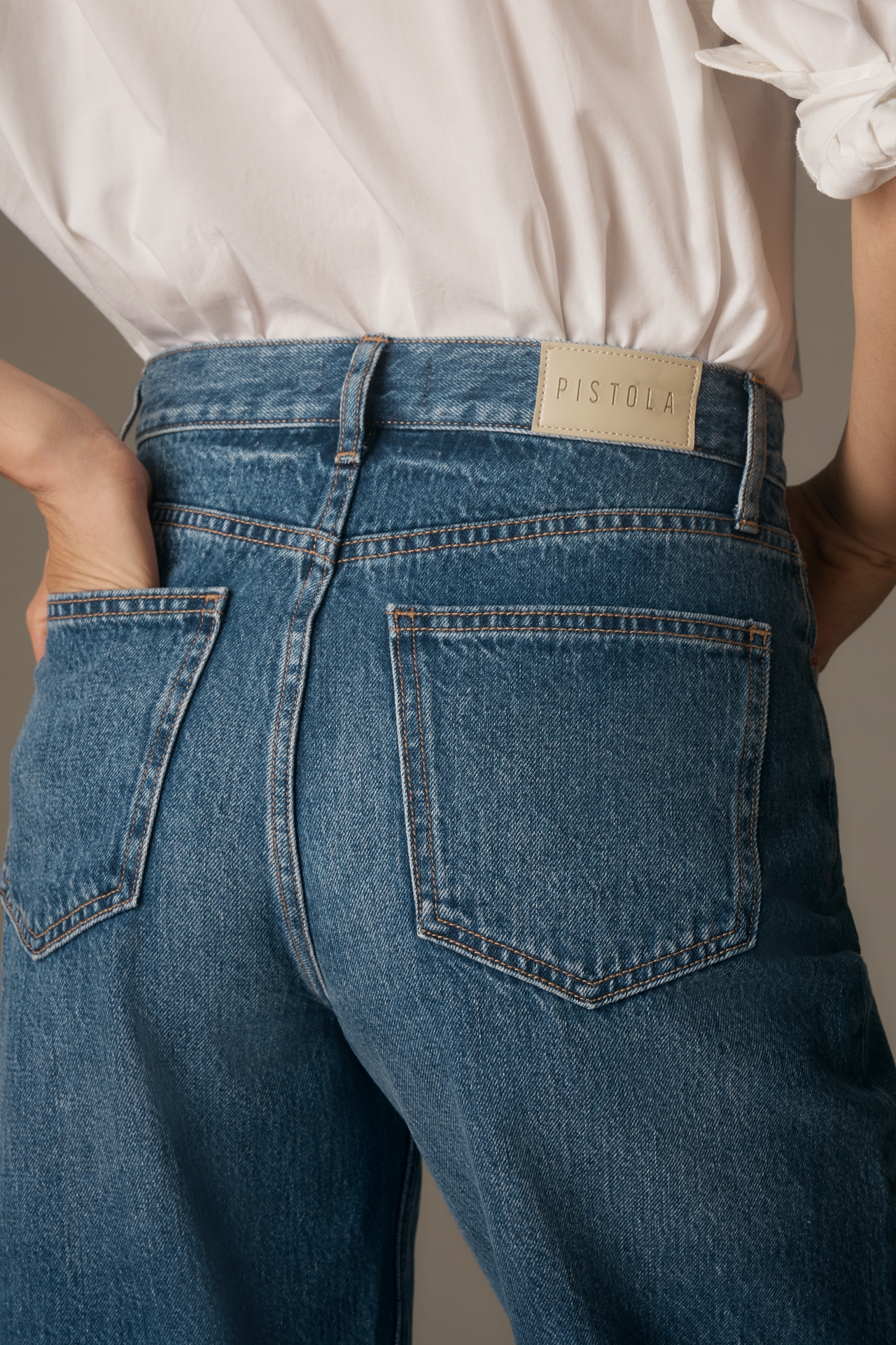 Pistola Wes High-Rise Tapered Jeans