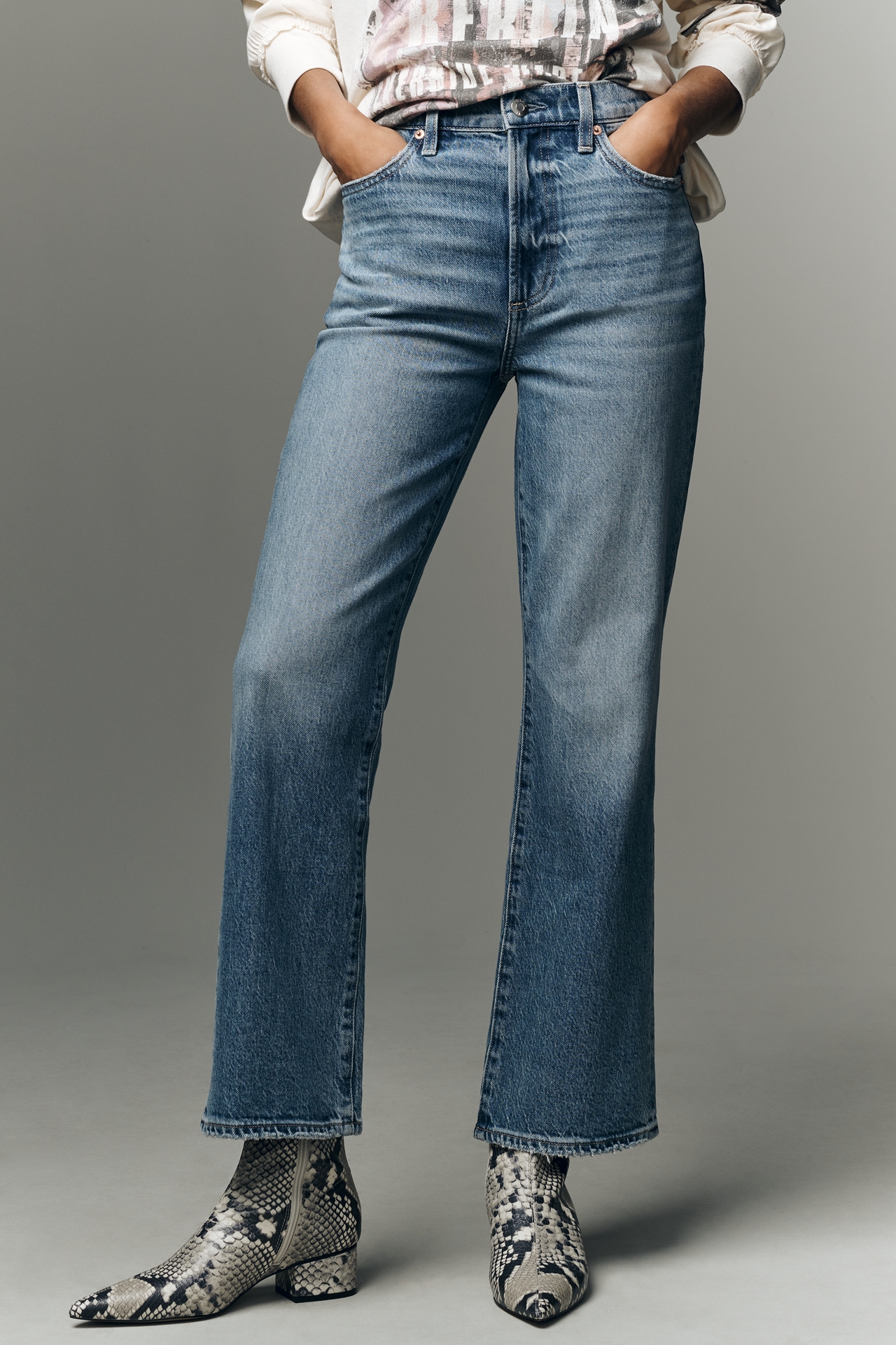Pistola Ally High-Rise Crop Flare Jeans