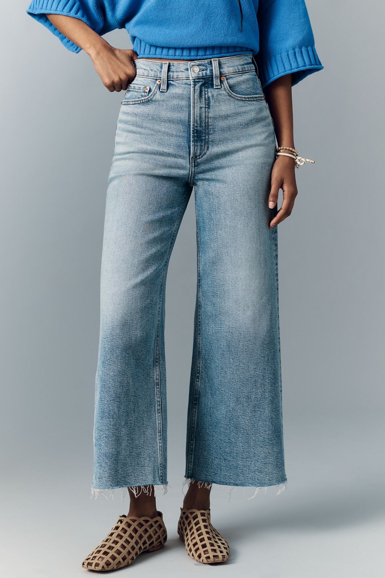 Pistola Lana High-Rise Crop Wide-Leg Jeans