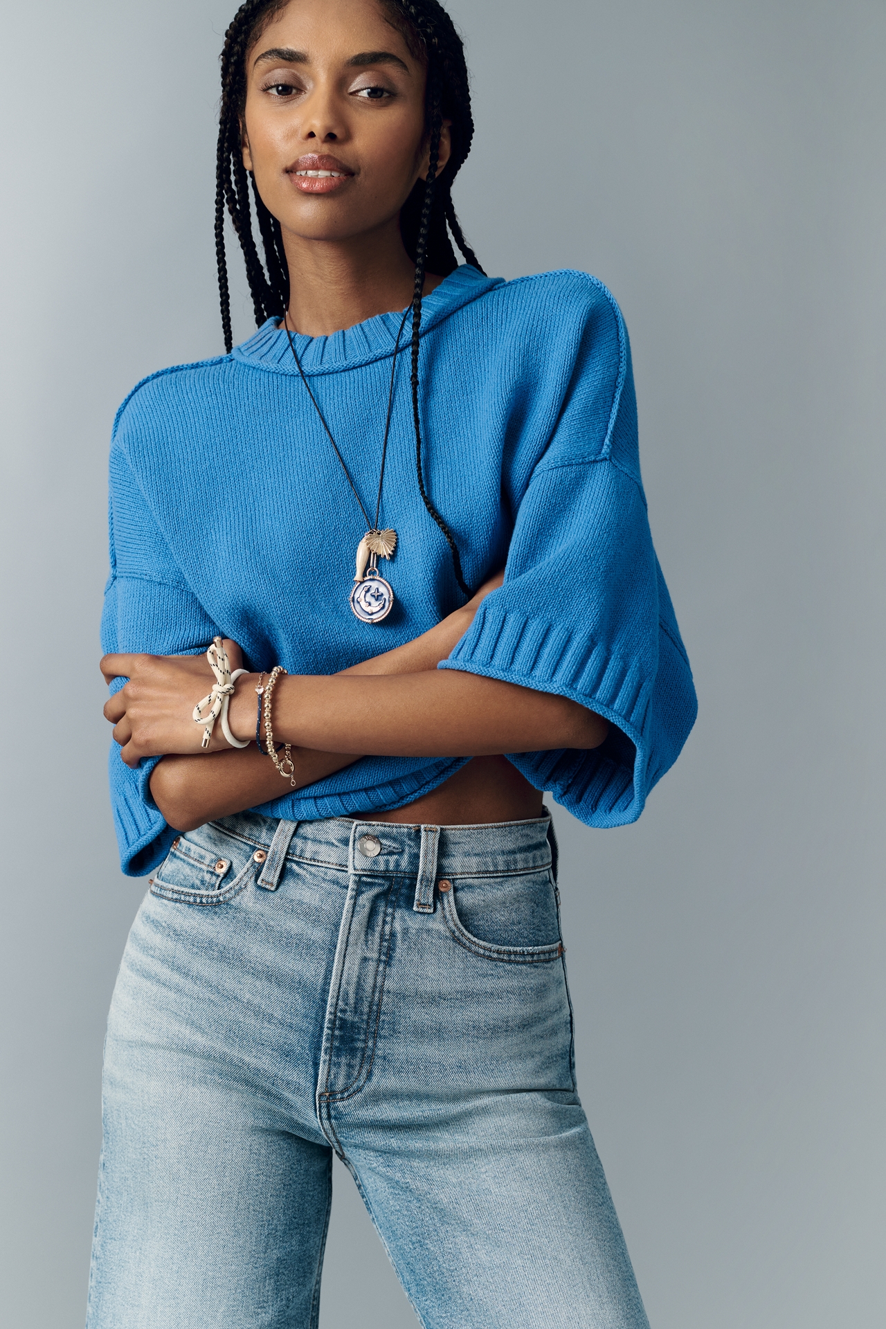 Pistola Lana High-Rise Crop Wide-Leg Jeans