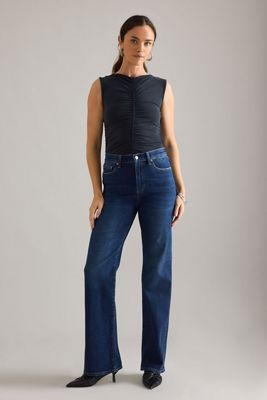 Jeans Pistola Evie de Tiro Alto y Corte Slim Bootcut