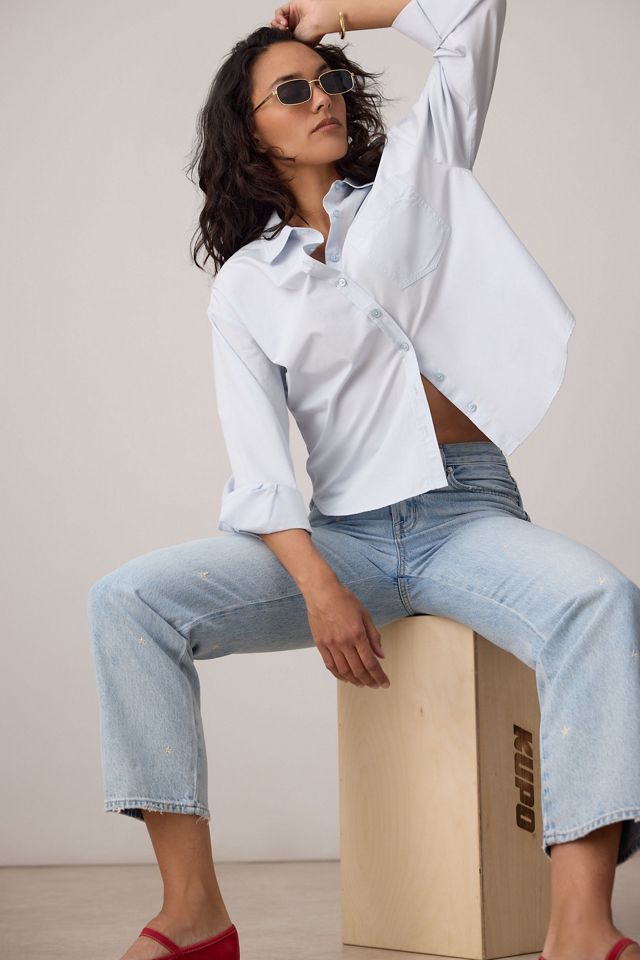 Pistola Lexi Star Jeans mit Mittelhohem Bund und Gebogenem Geradem Bein #1