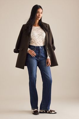 Pistola Cassie High-Rise Straight-Leg Jeans