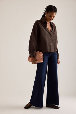 Jeans a Gamba Larga a Vita Media Pistola Izzy