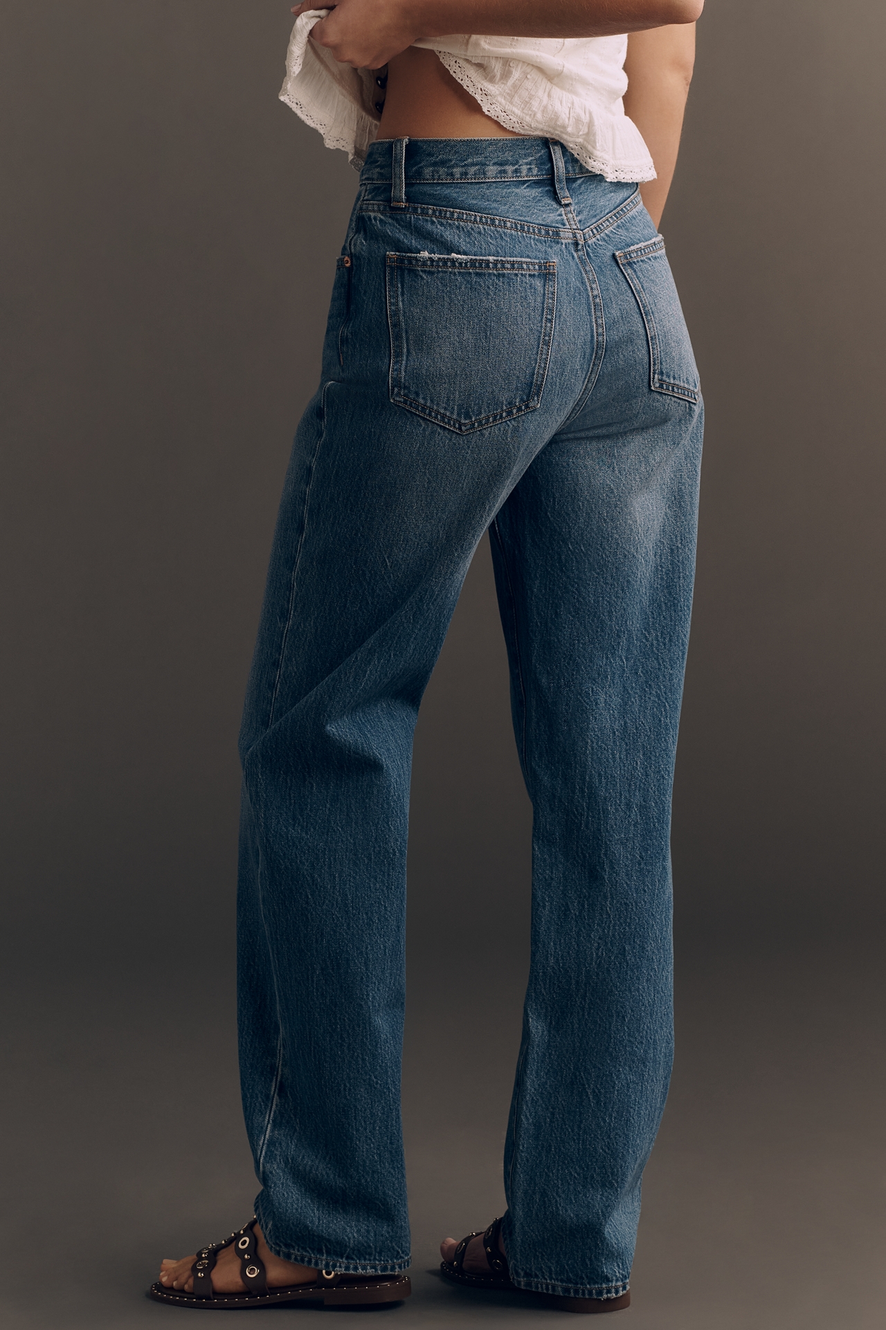 Pistola Cassie High-Rise Straight-Leg Jeans