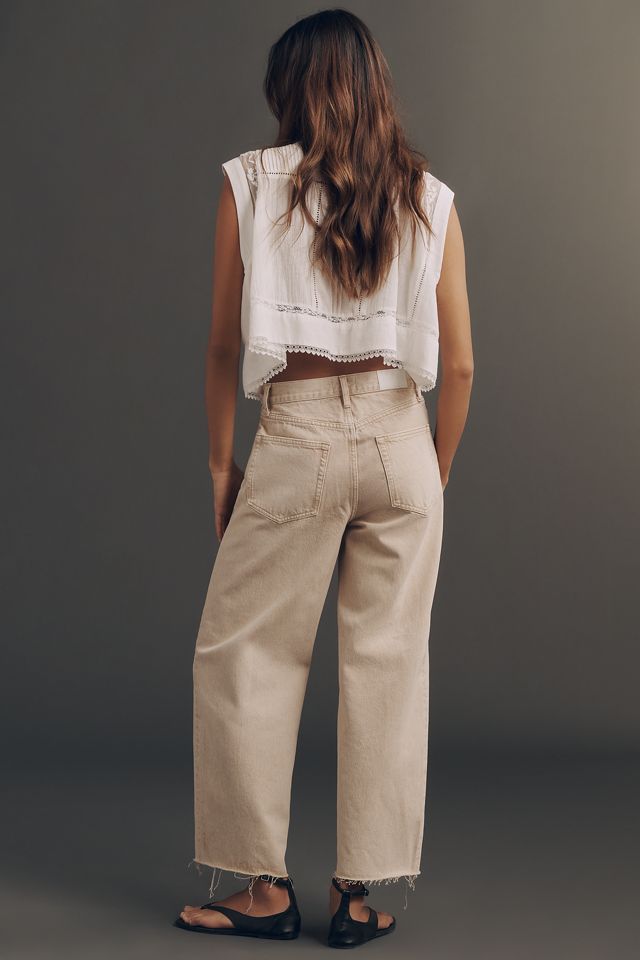 Pistola Tate High-Rise Crop Tapered Jeans #1