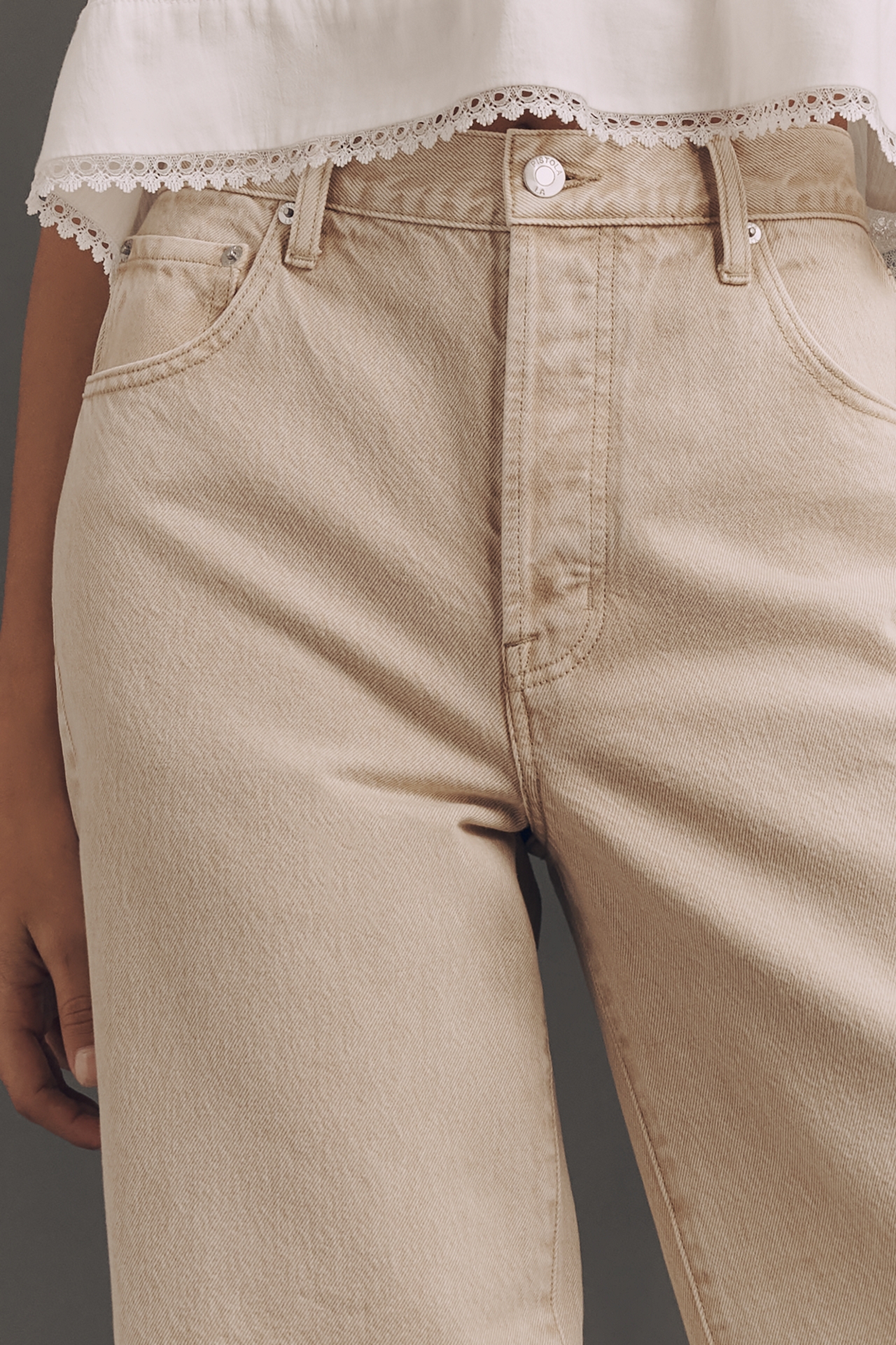 Pistola Tate High-Rise Crop Tapered Jeans