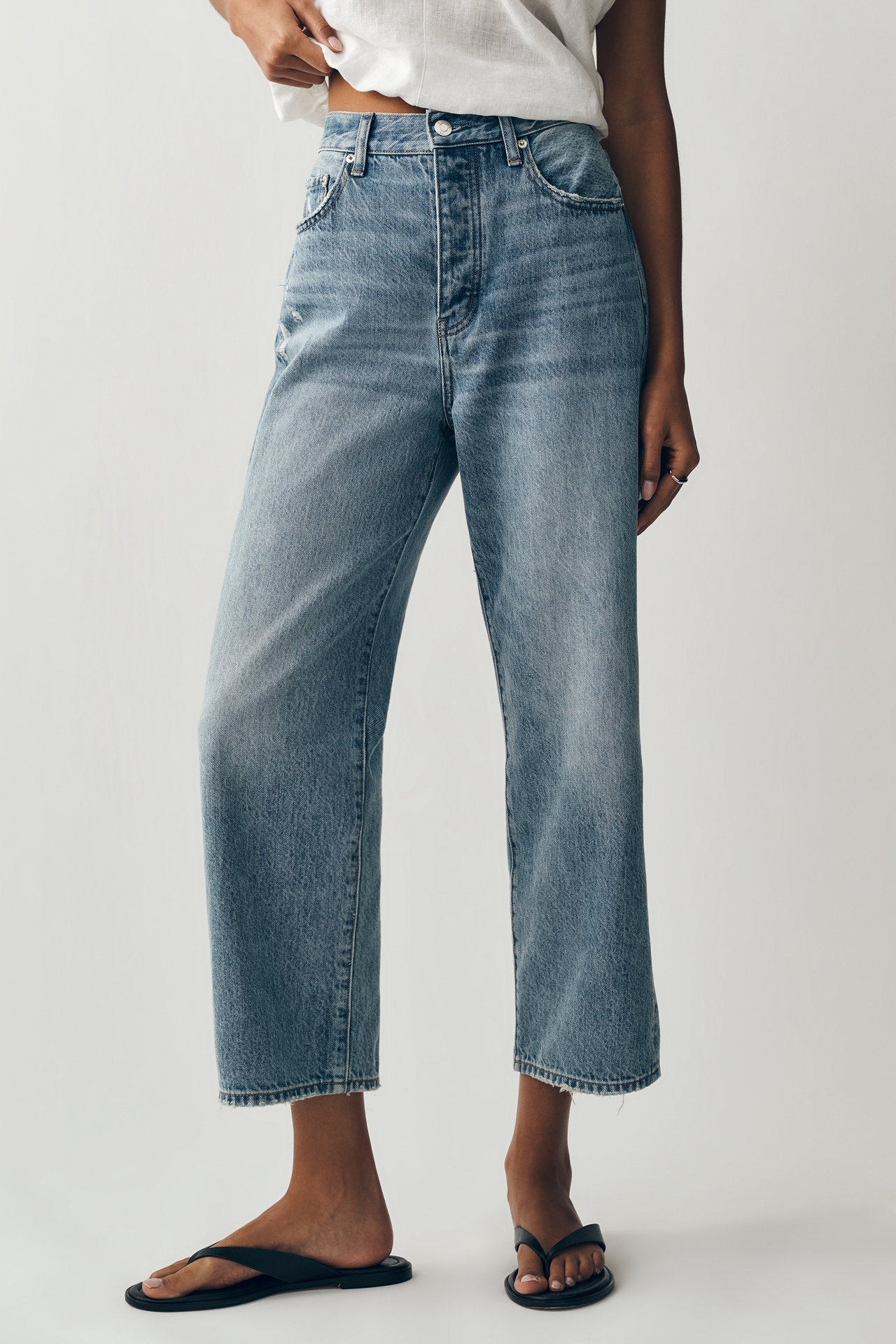 Pistola Cassie High Rise Crop Jeans