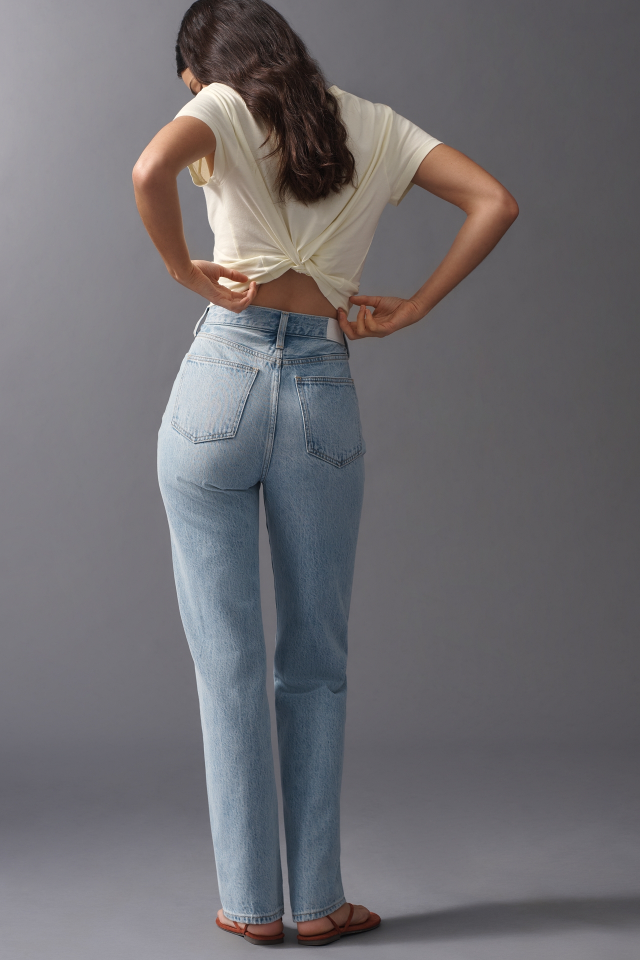 Pistola Cassie High Rise Straight Leg Jeans