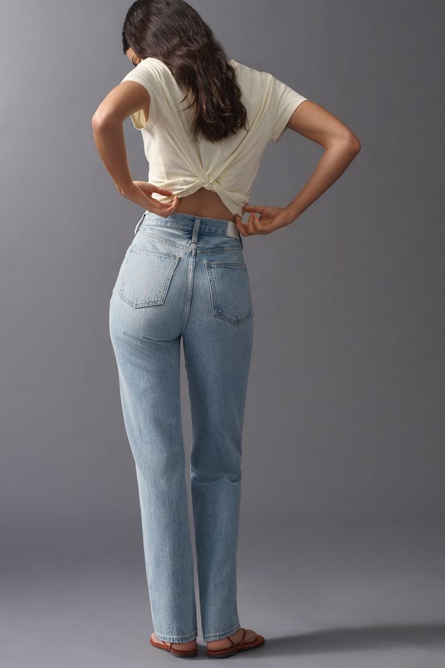 Pistola Cassie High Rise Straight Leg Jeans | Anthropologie