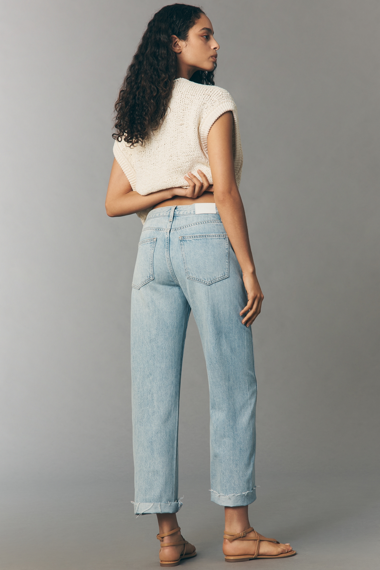 Pistola Kacey High-Rise Cuffed Boyfriend Jeans