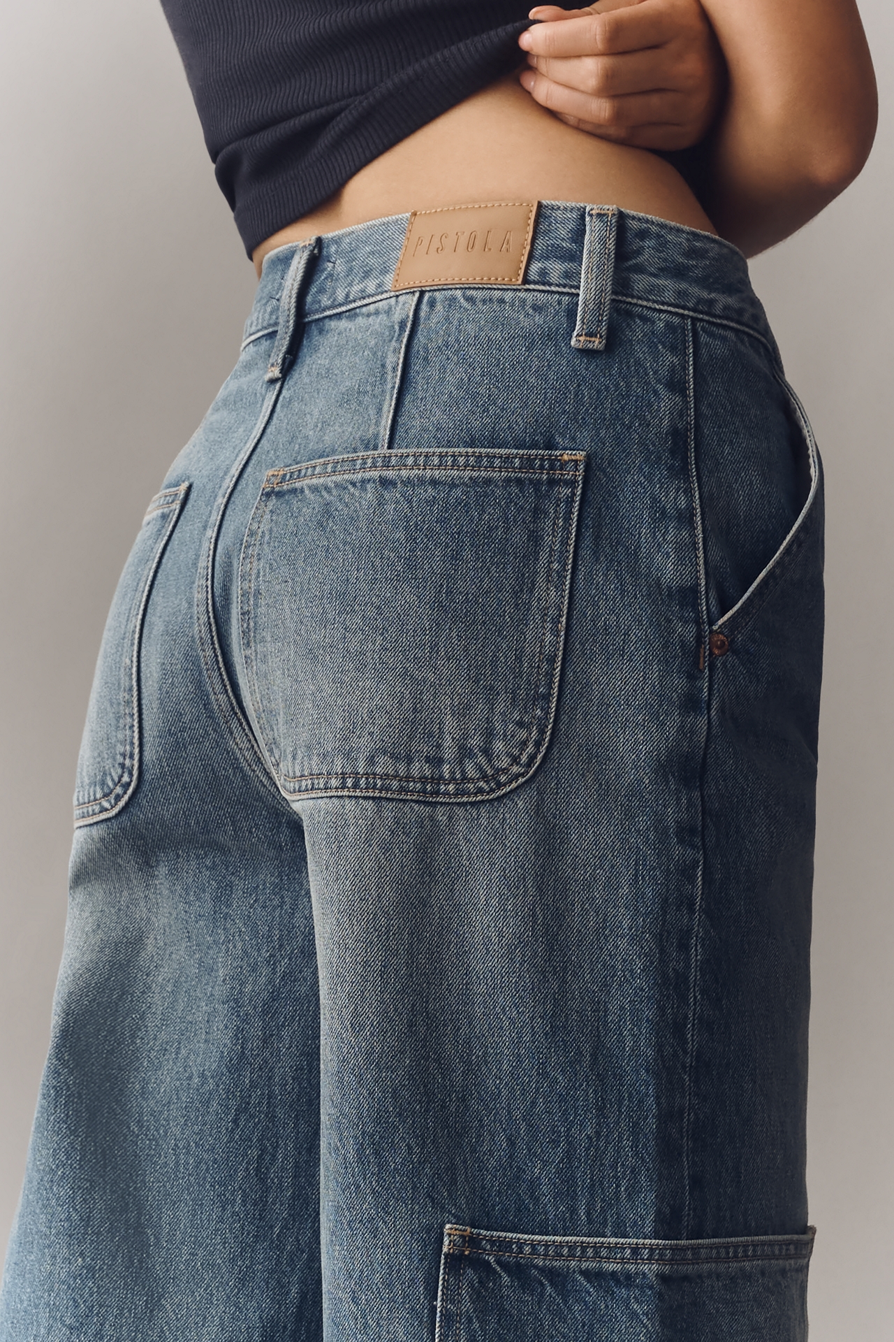 Pistola Sonny High-Rise Cuffed Barrel Jeans