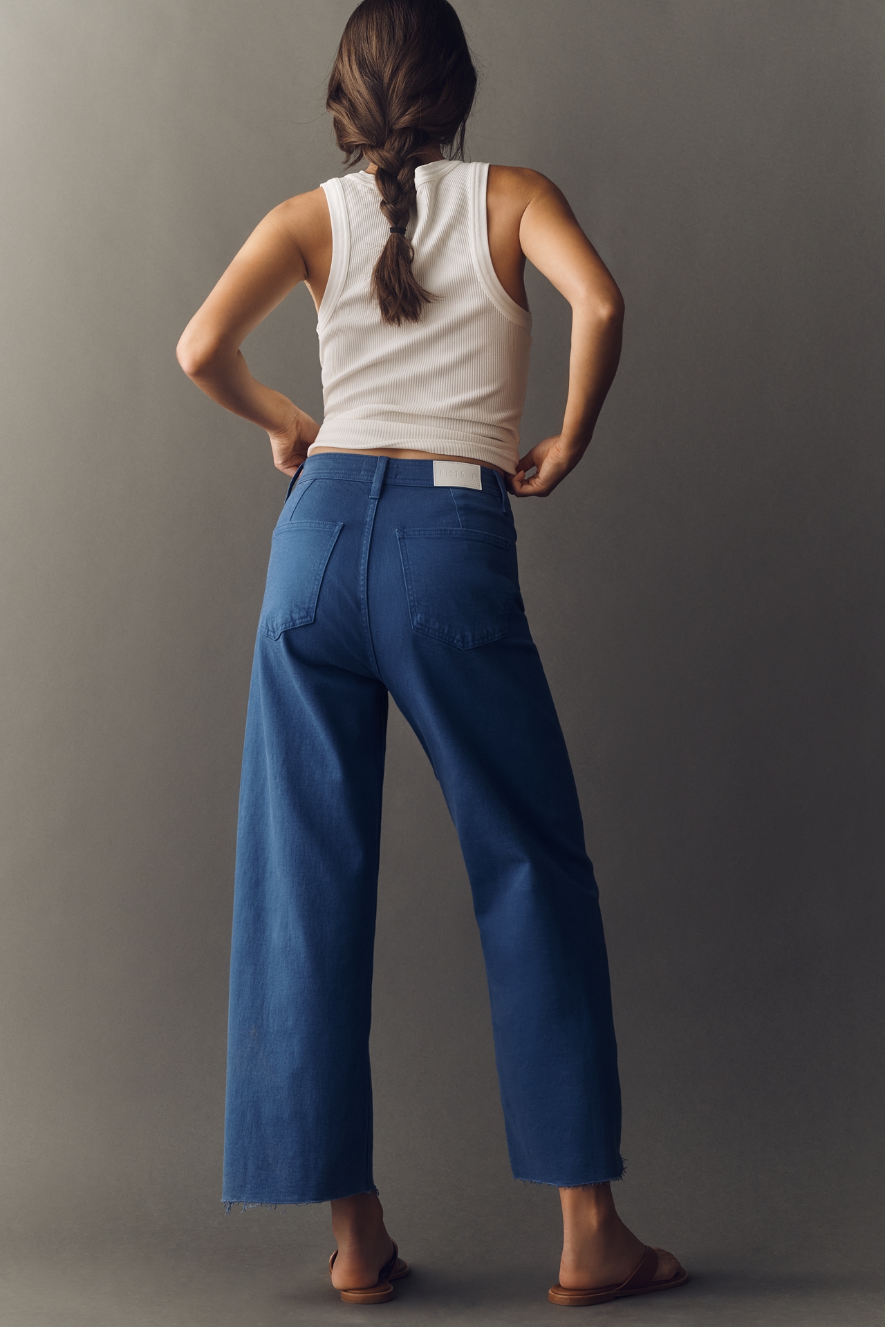 Pistola Penny High-Rise Crop Wide Leg Jeans