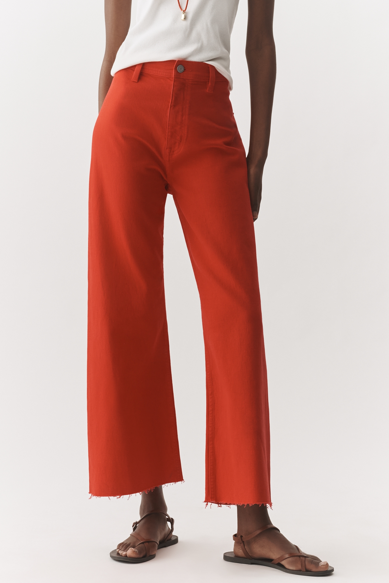 Pistola Penny High Rise Crop Wide Leg Jeans