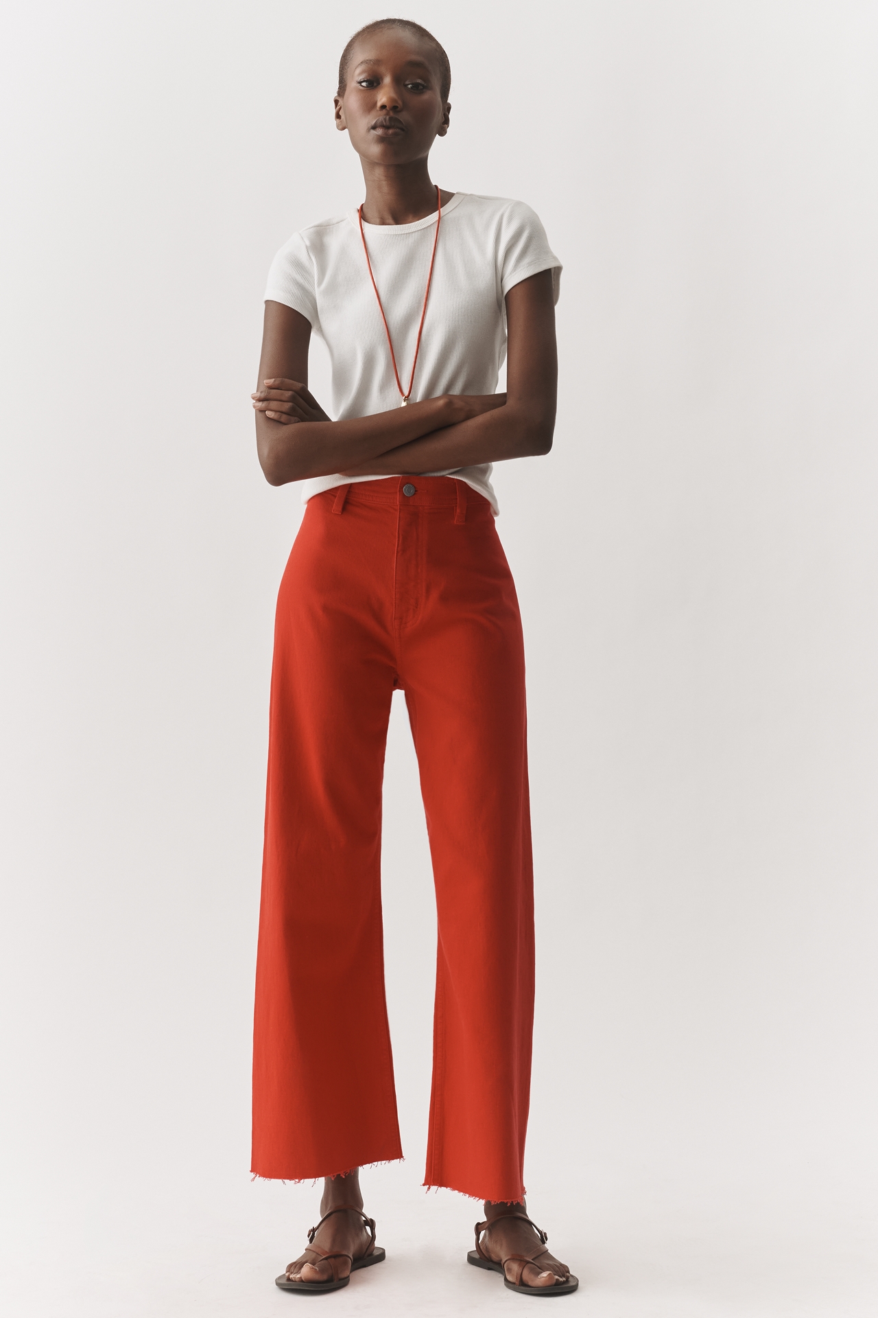 Pistola Penny High Rise Crop Wide Leg Jeans