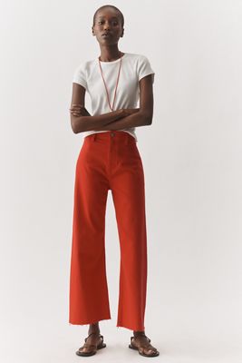 Pistola Penny High Rise Crop Wide Leg Jeans