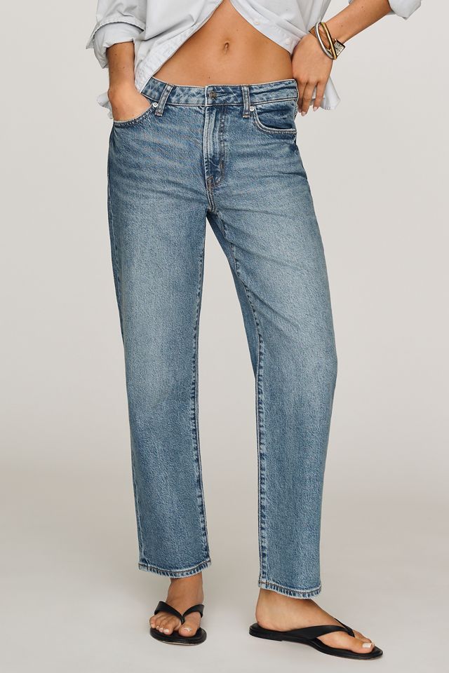 Pistola Aleks Crop Mid-Rise Straight Jeans | Anthropologie