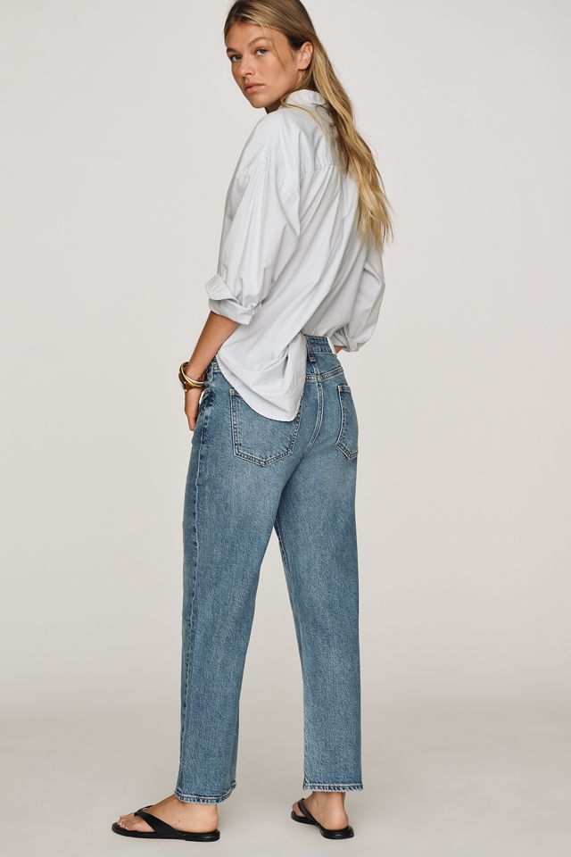 Pistola Aleks Crop Mid-Rise Straight Jeans | Anthropologie