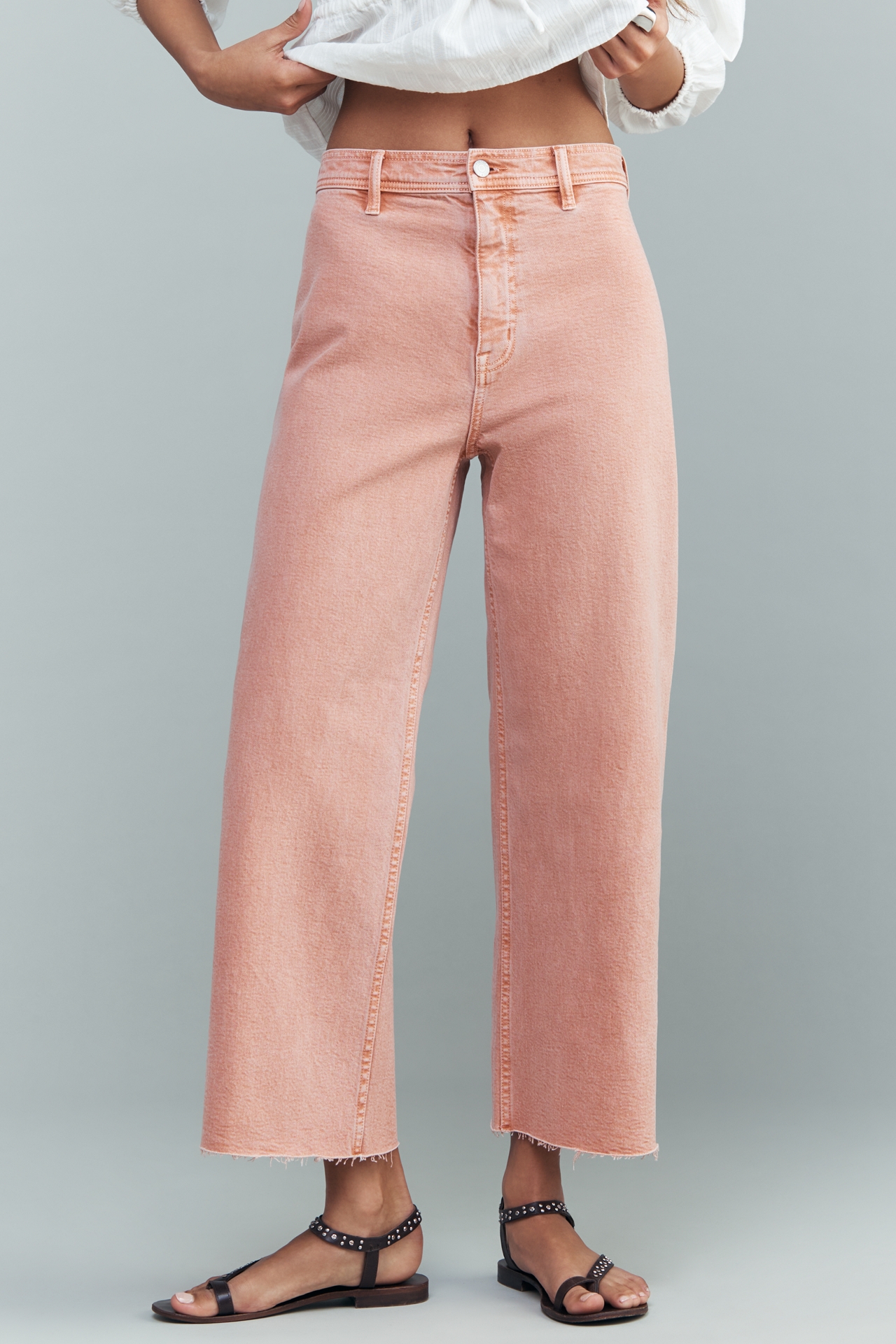 Pistola Penny High-Rise Crop Wide-Leg Jeans