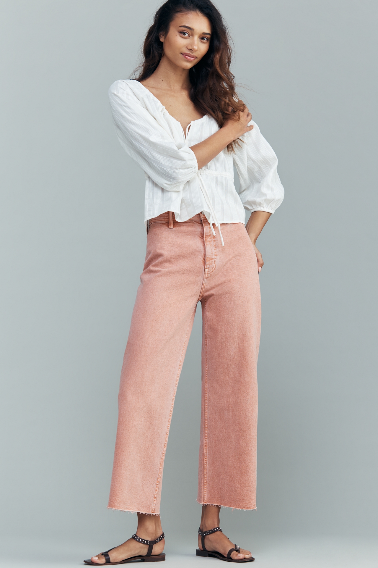 Pistola Penny High-Rise Crop Wide-Leg Jeans
