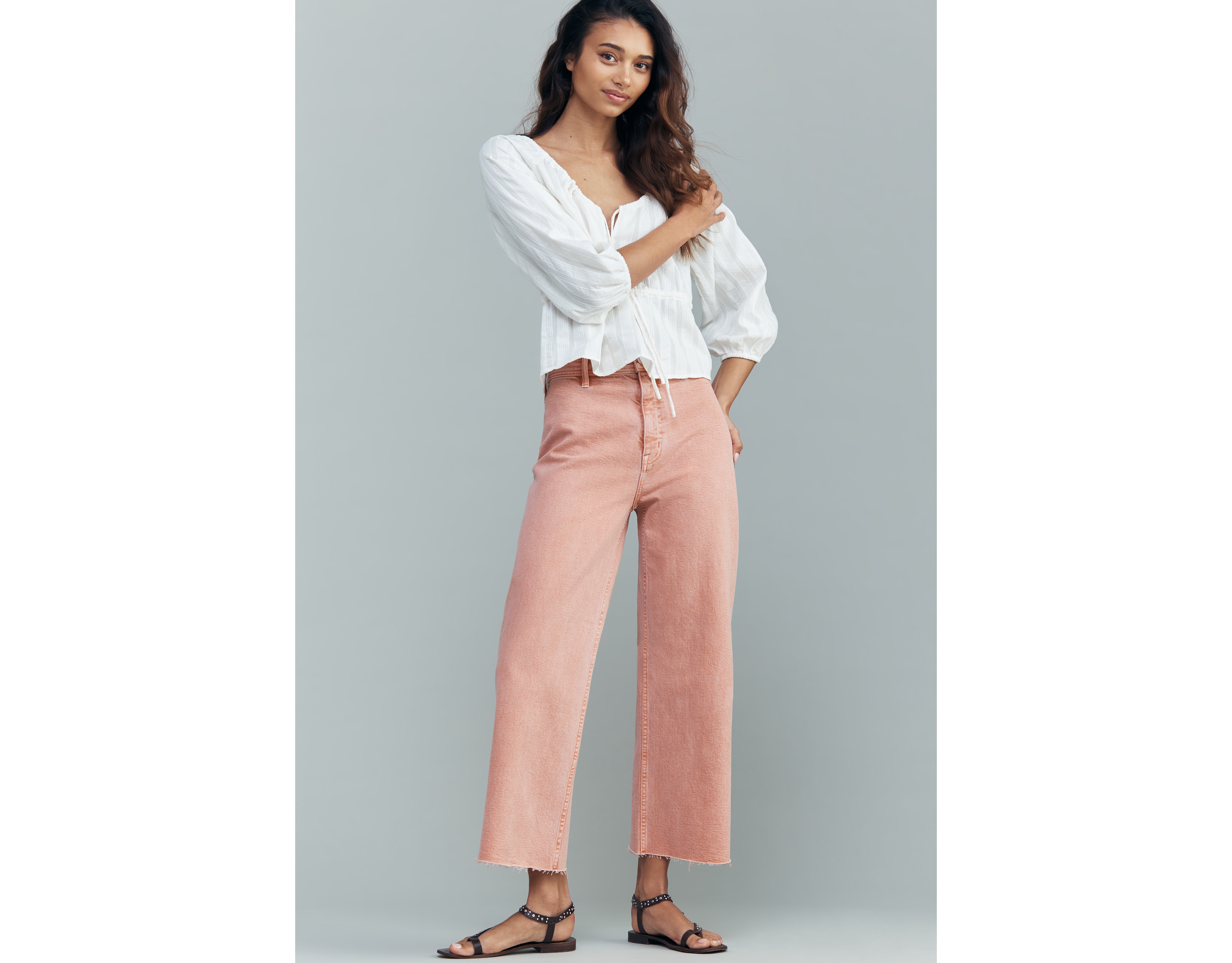 Pistola Penny High-Rise Crop Wide-Leg Jeans