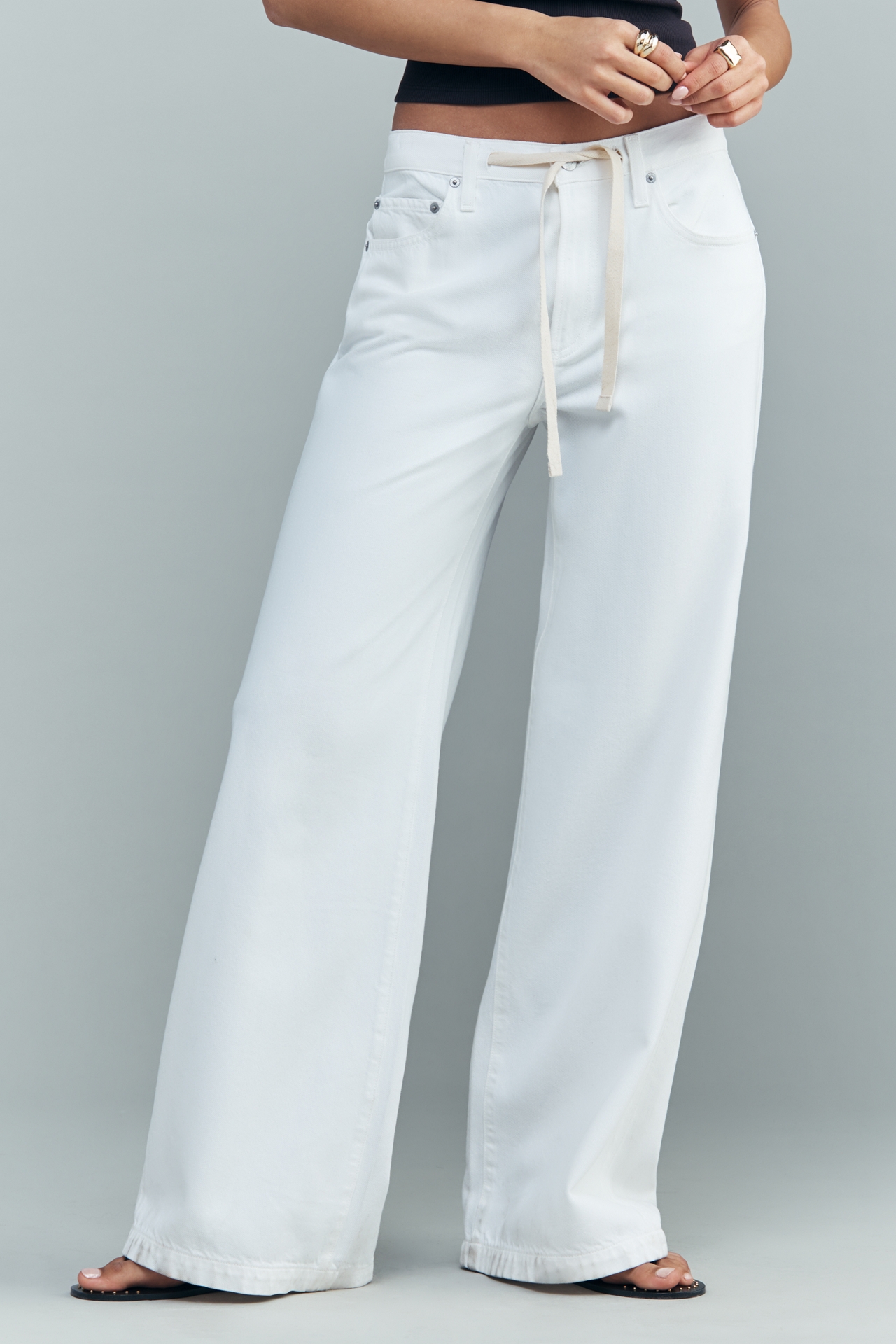 Pistola Jadyn High-Rise Drawstring Wide-Leg Jeans