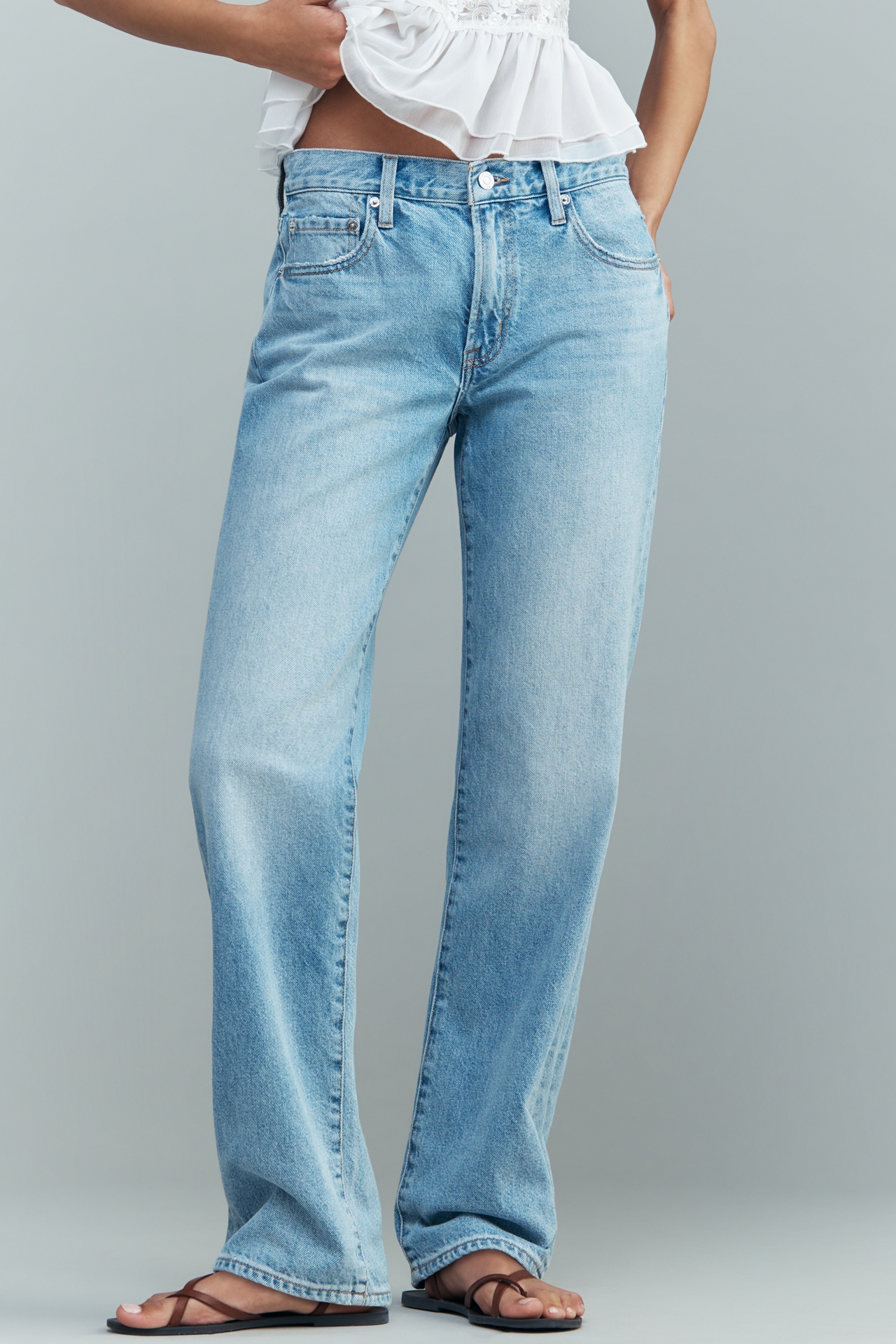 Pistola Issa Mid-Rise Straight Jeans