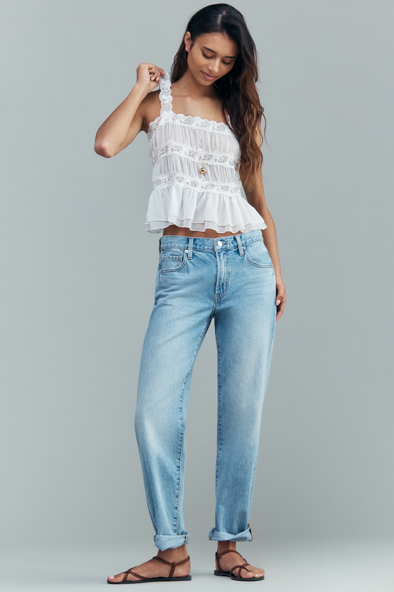 Pistola Issa Mid-Rise Straight Jeans