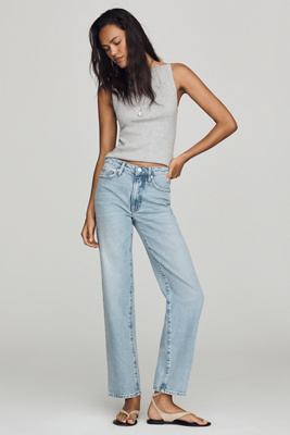 Pistola Aleks Mid-Rise Straight-Leg Jeans | Anthropologie
