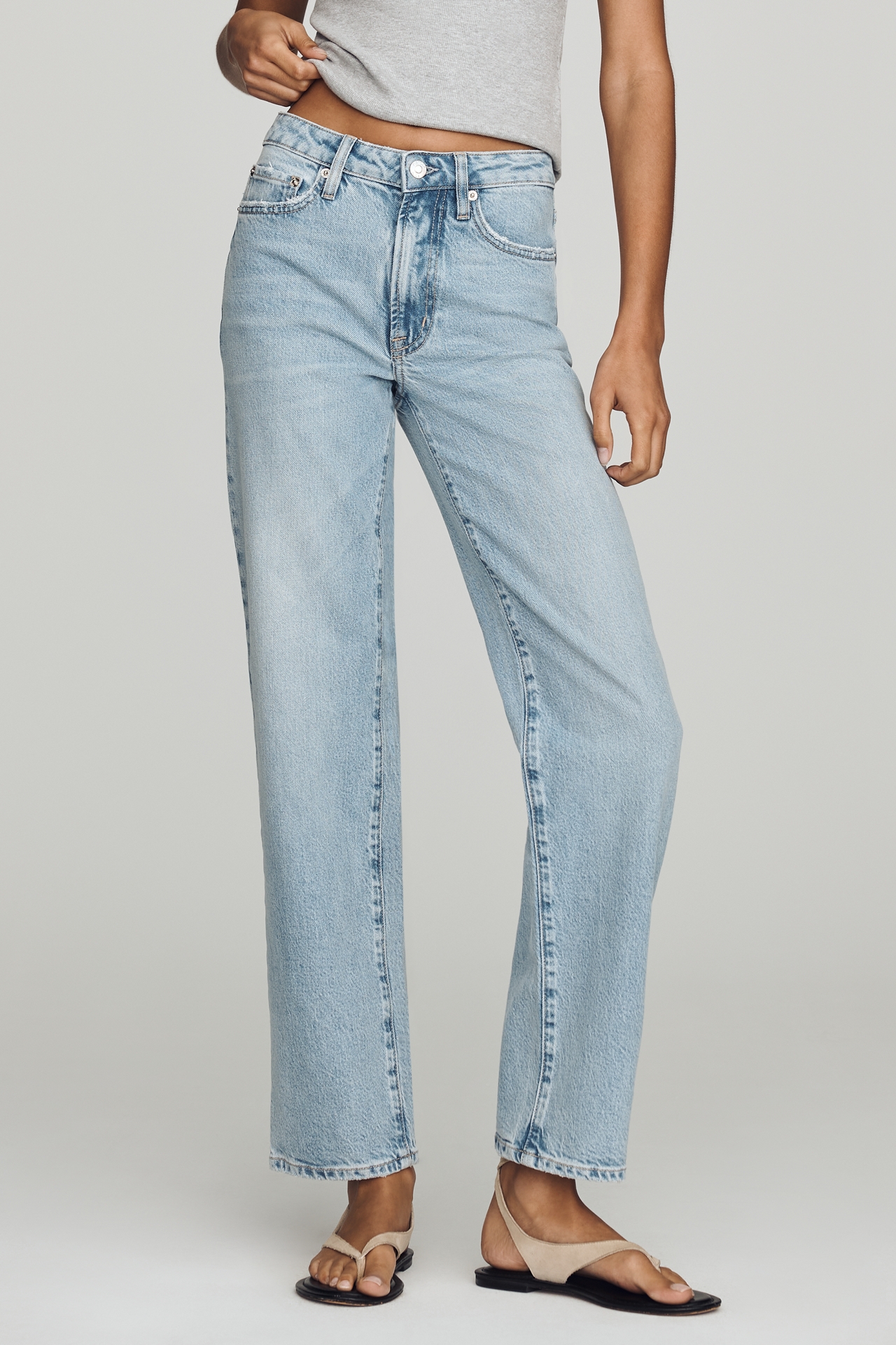 Pistola Aleks Mid-Rise Straight-Leg Jeans