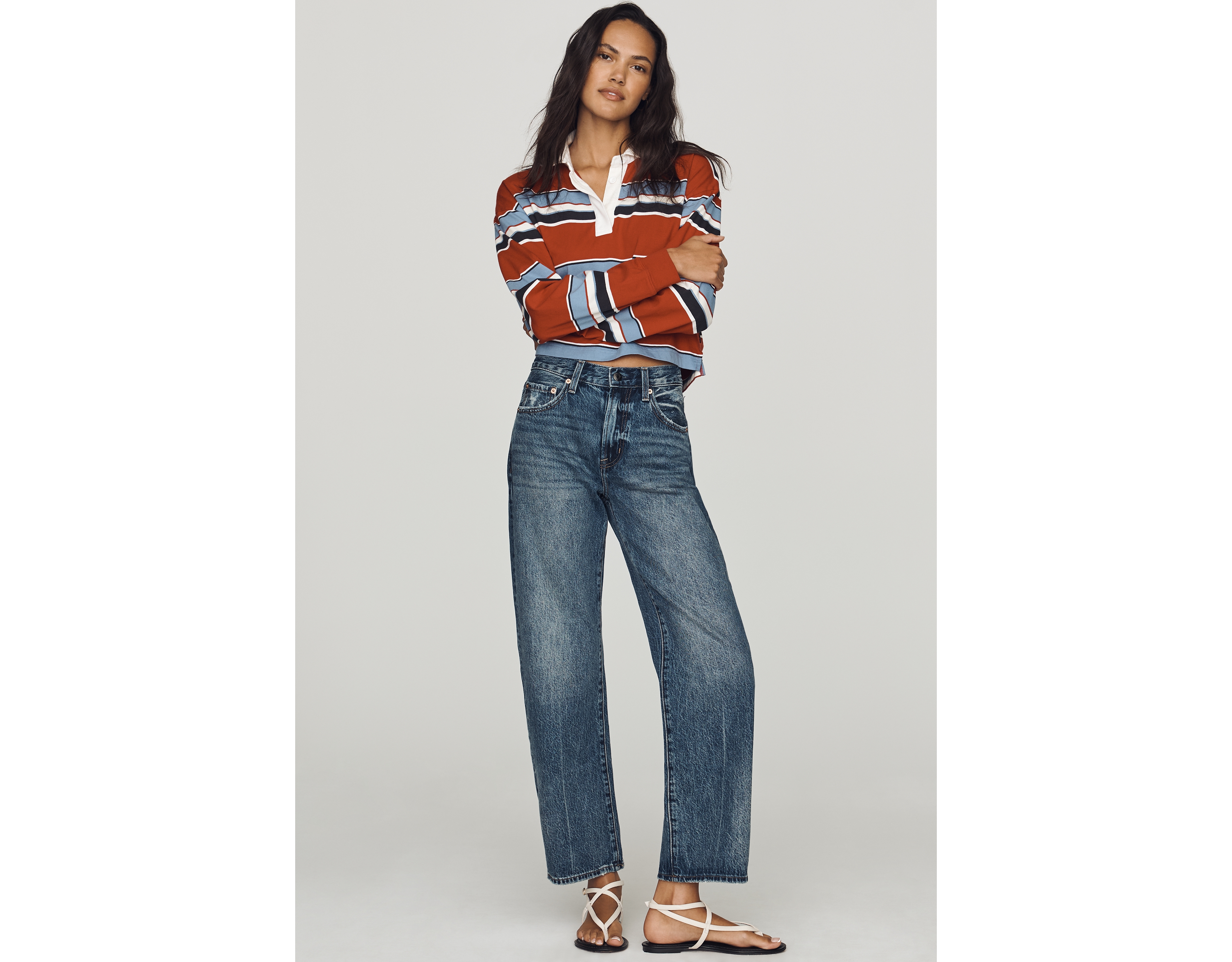 Pistola Lexi Mid-Rise Tapered-Leg Jeans