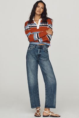 Pistola Lexi Mid-Rise Tapered-Leg Jeans