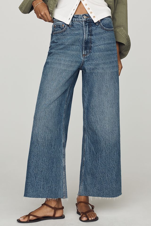 Pistola Lana High-Rise Cropped Wide-Leg Jeans #1