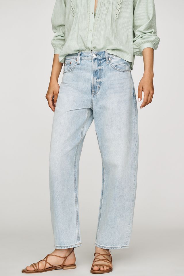 Pistola Petite Wes High-Rise Barrel-Leg Jeans #1