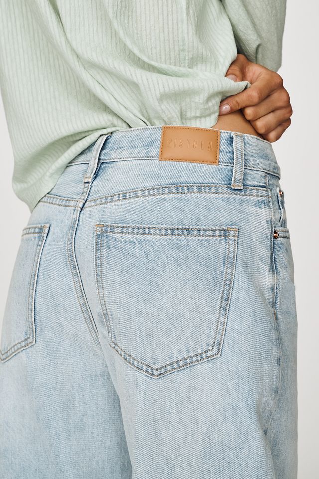 Pistola Petite Wes High-Rise Barrel-Leg Jeans #2