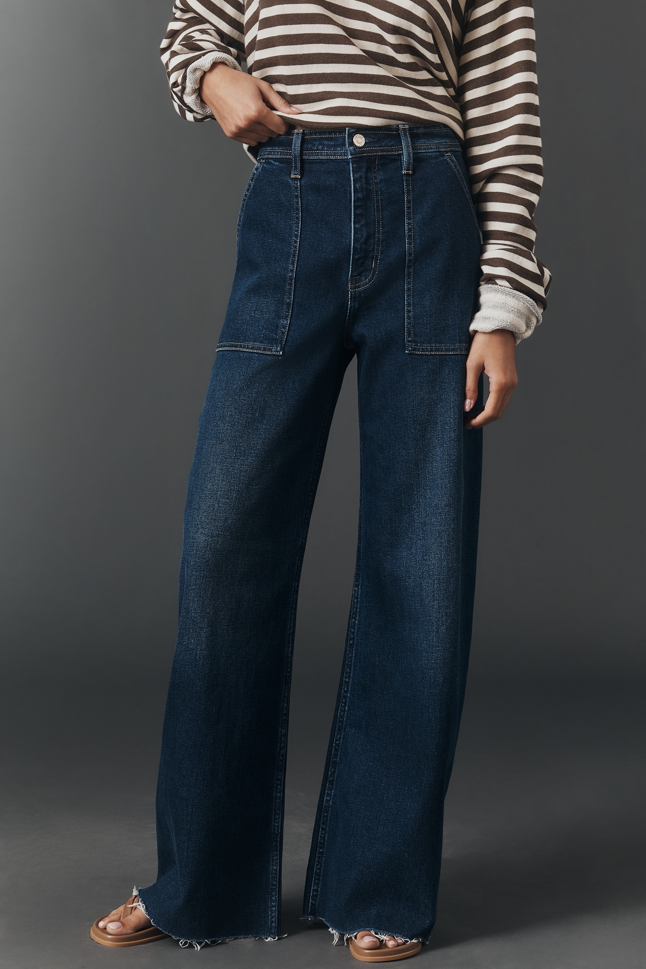 Pistola Penny Utility High-Rise Wide-Leg Jeans