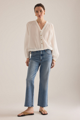 Pistola Ally High-rise Ankle Bootcut Jeans In Blue